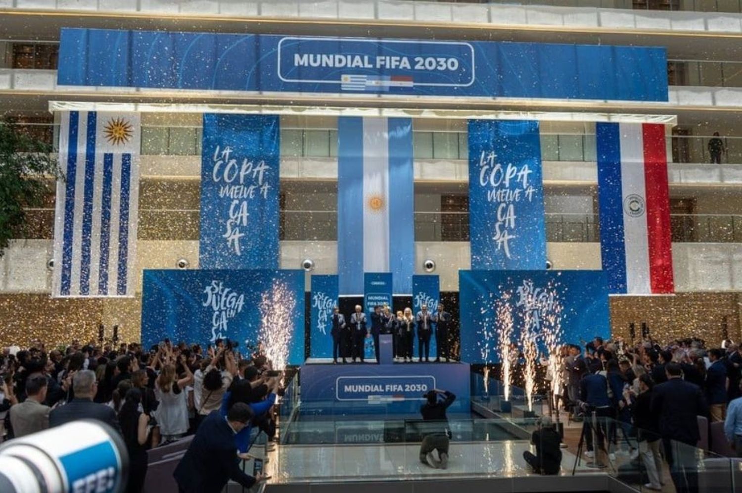 Uruguay, Argentina y Paraguay albergarán un partido cada uno.