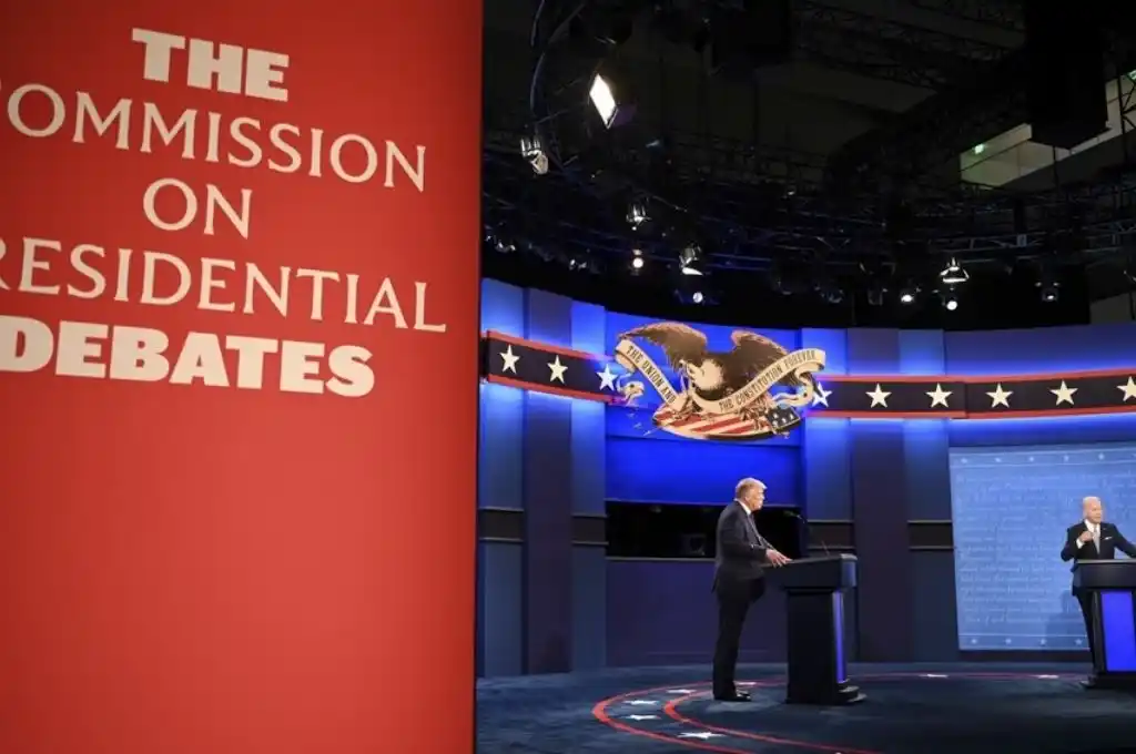 Mucha tensión en el primer debate presidencial entre Trump y Biden