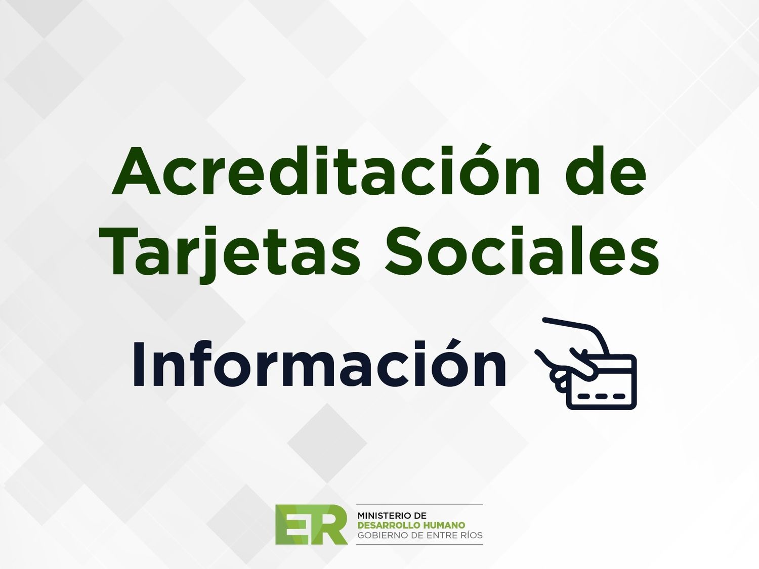 Informan sobre la disponibilidad de saldos de tarjetas sociales en enero