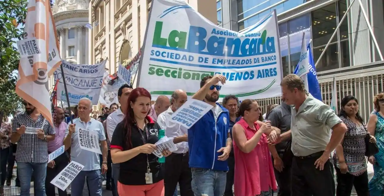 Los bancarios ratificaron el paro para este jueves