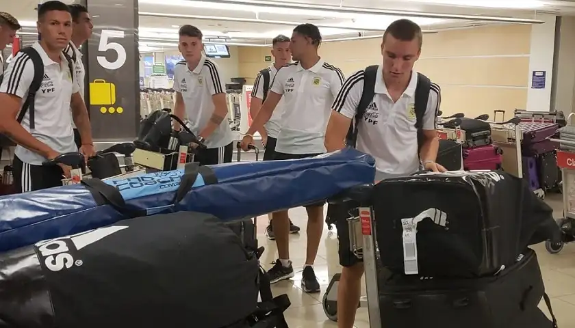 El Sub 20 ya está instalado en Chile