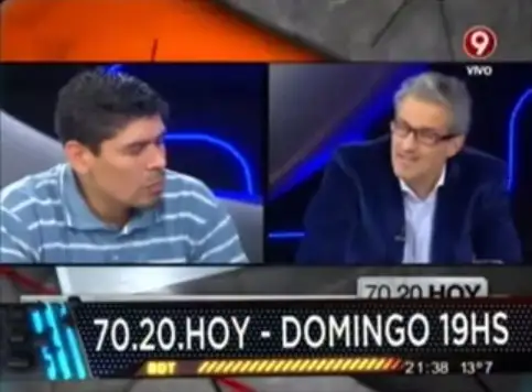 Cutzarida y el motochorro se cruzaron en un programa de TV