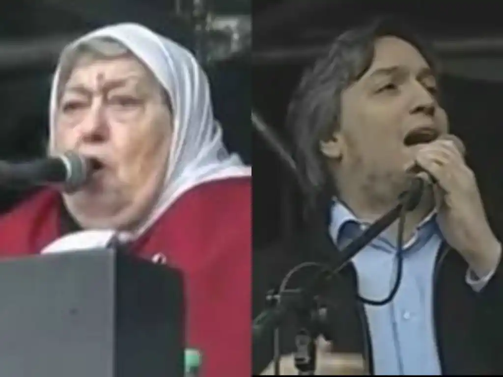 Hebe y Máximo en la marcha contra Macri: "Te vas a caer solo hijo de puta" 