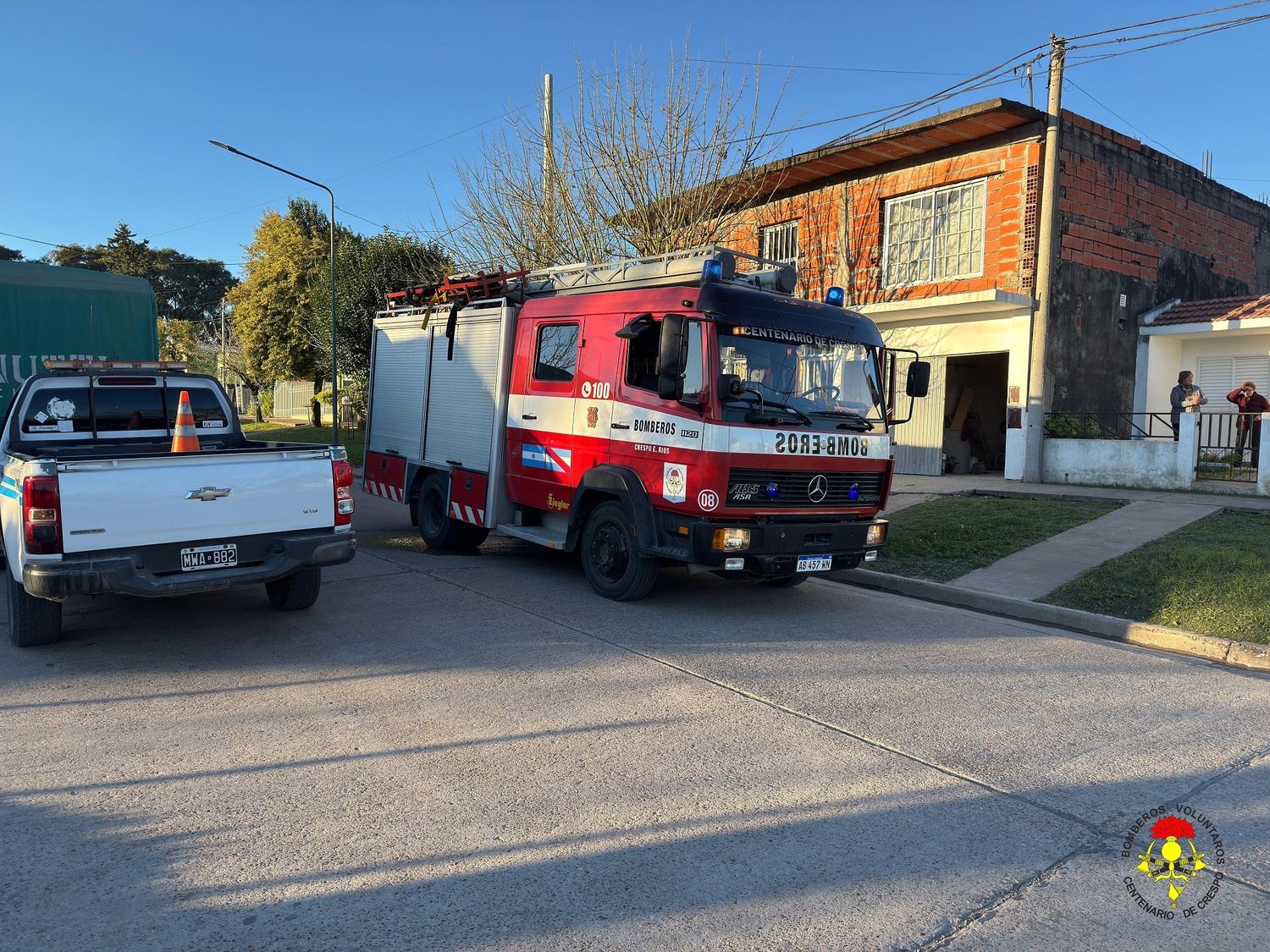 Principio de incendio en una vivienda de calle Maipú fue controlado sin heridos