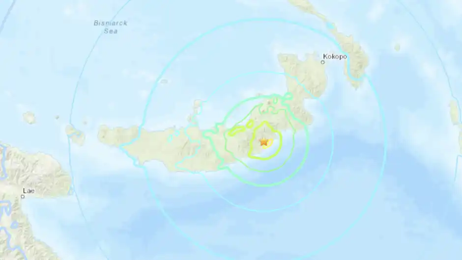 Alerta de tsunami tras sismo de magnitud 7 en Papúa Nueva Guinea