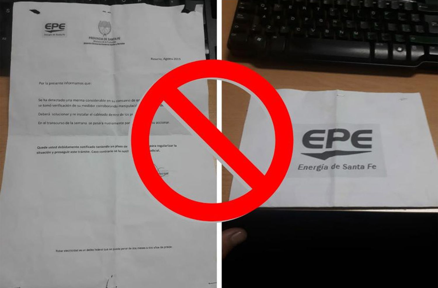 Advierten por la circulación de notificaciones falsas con firma de la EPE