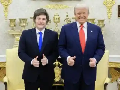 Javier Milei y Donald Trump, durante uno de sus encuentros.