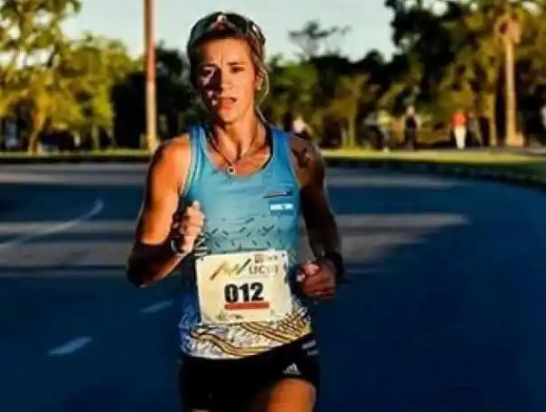 Luján Urrutia, en la Maratón de Valencia