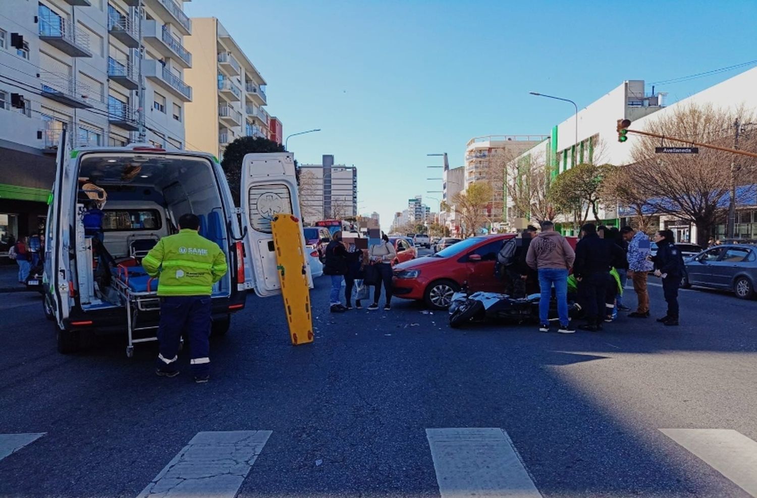 Fuerte choque en avenida Independencia