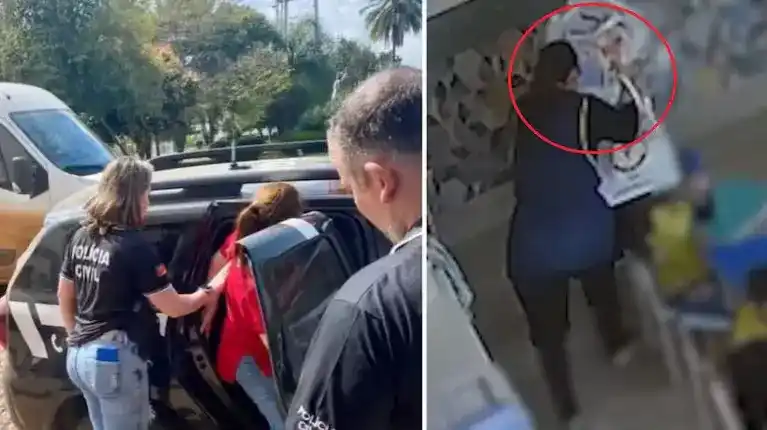 La docente fue detenida tras la grave agresión.