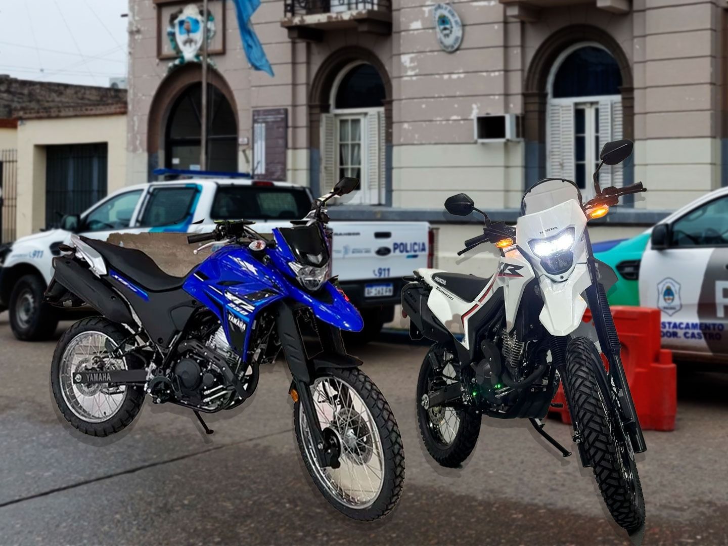 Estos son los modelos aptos para la licitación de las motos de la patrulla de vigilancia urbana que forma parte del nuevo Plan de Seguridad. Foto: composición La Opinión.