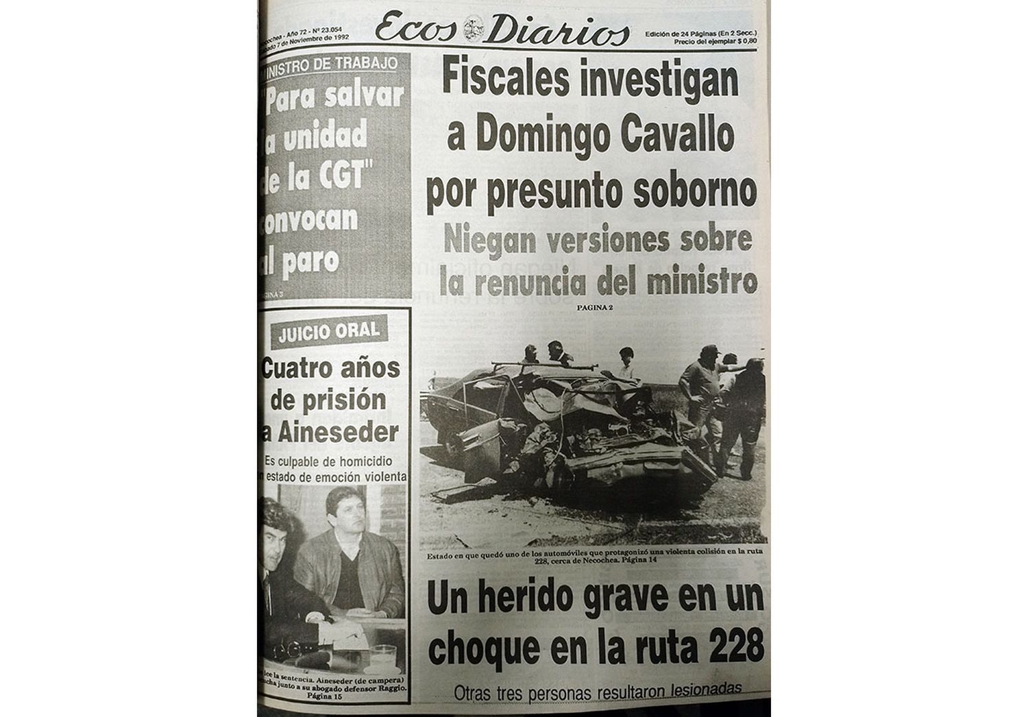 Sábado 7 de noviembre de 1992