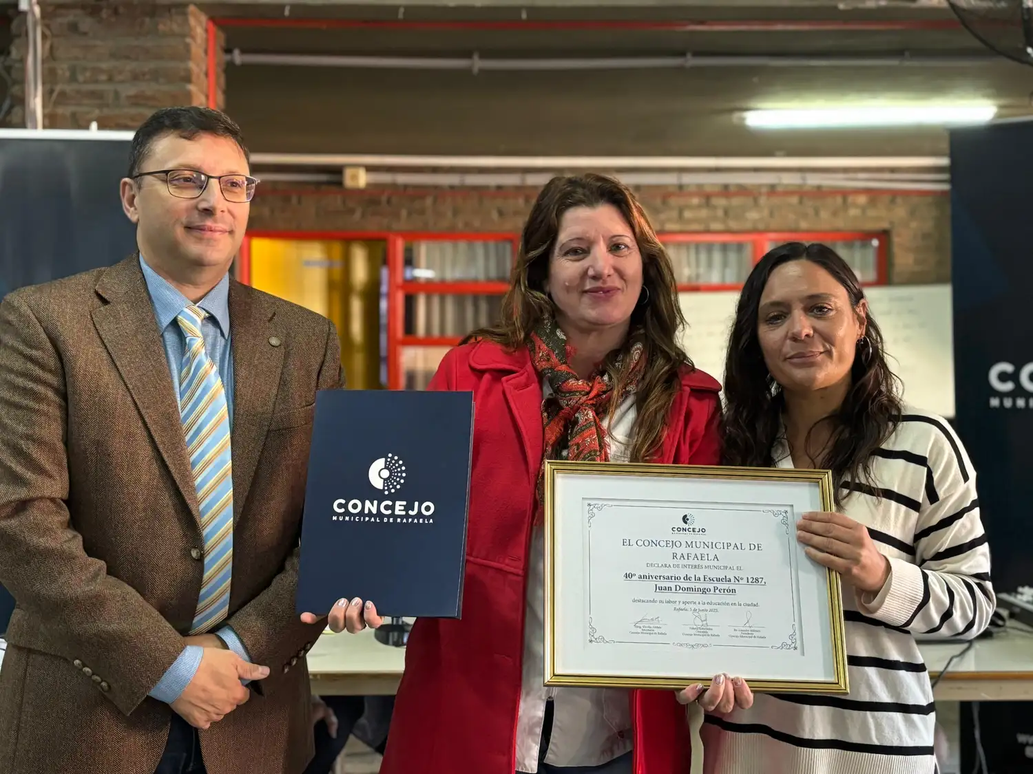 El Concejo Municipal de Rafaela sesionó en la Escuela Juan Domingo Perón - 2