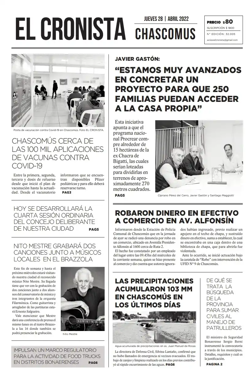 Tapa 28 abril 2022