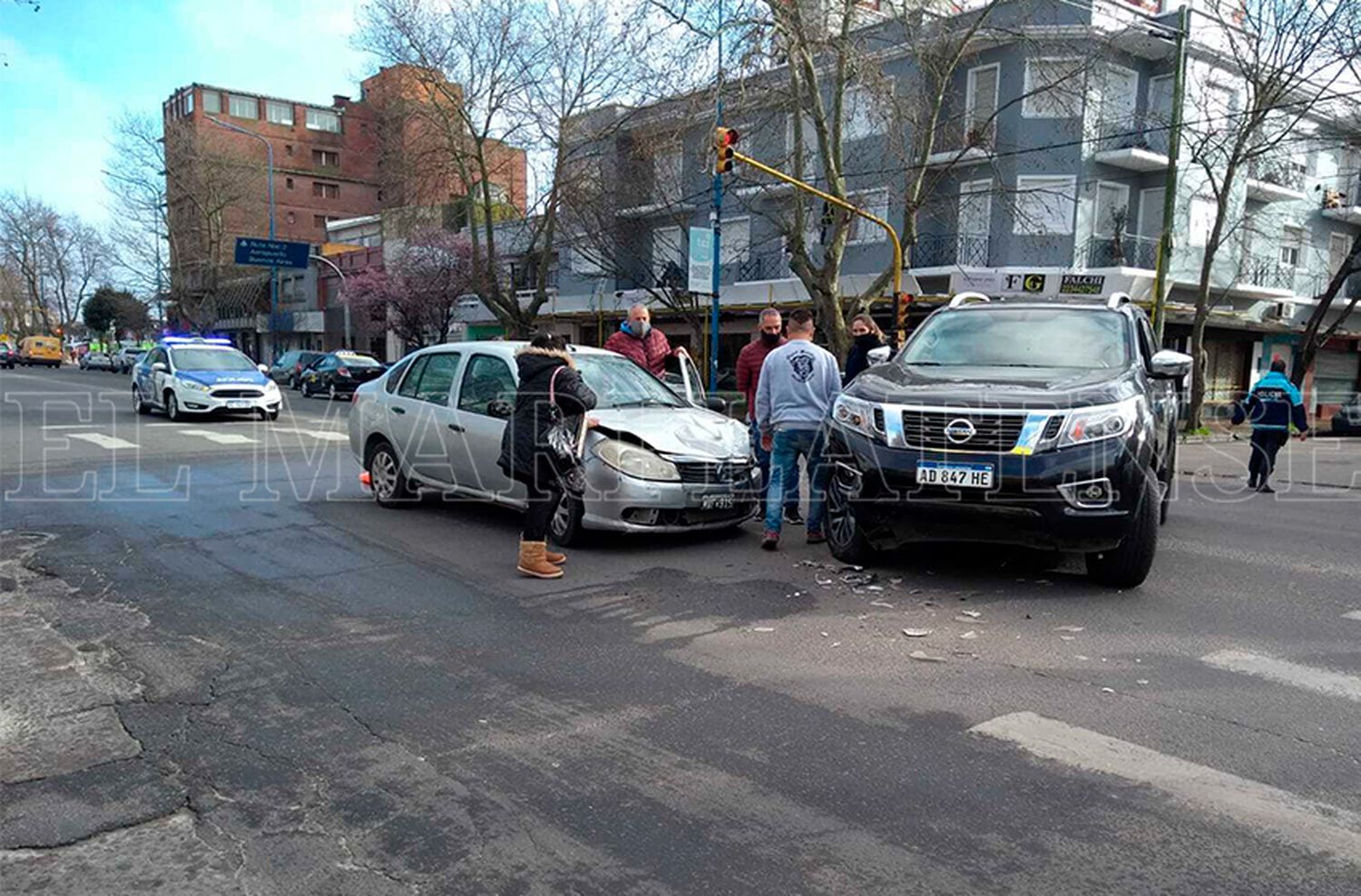 Fuerte choque en Luro y Olazábal