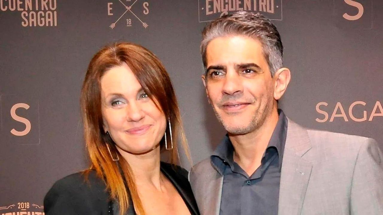 Nancy Dupláa junto a Pablo Echarri, su pareja.