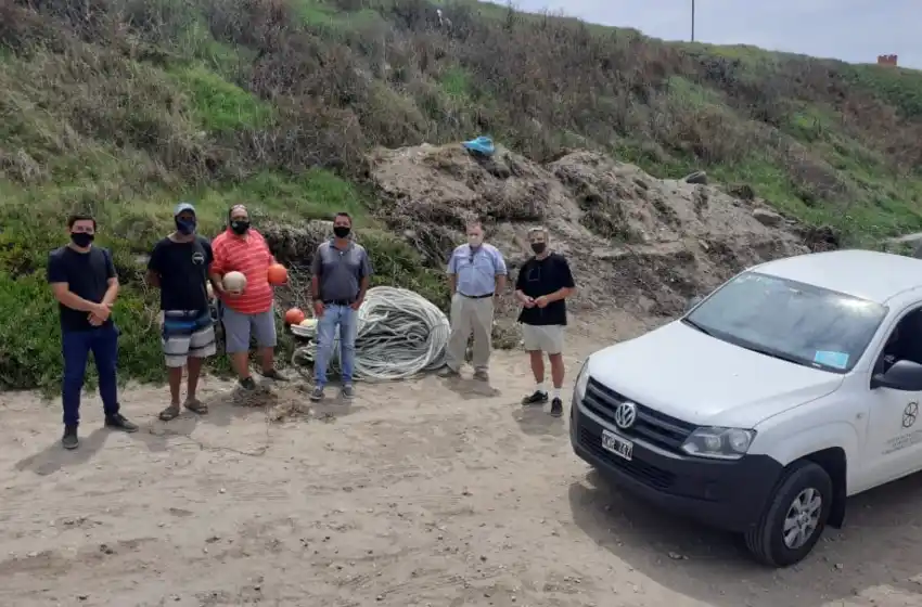 Entregaron rollos de cabos y boyas a pescadores artesanales de Mar del Plata