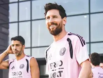 Leo Messi ya entrena con Las Garzas de cara al duelo del sábado ante por al MLS. Foto:  intermiamicf