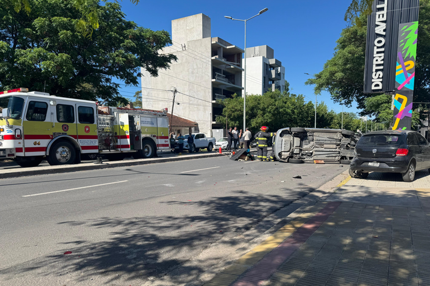 El siniestro ocurrió en Santamarina entre Alsina y 4 de Abril.