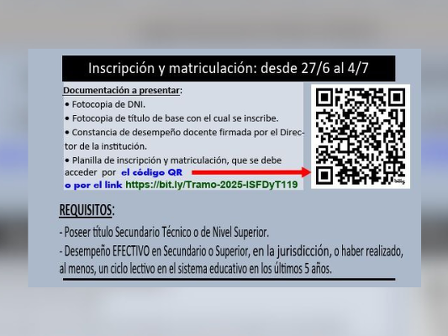 Tramo pedagógica