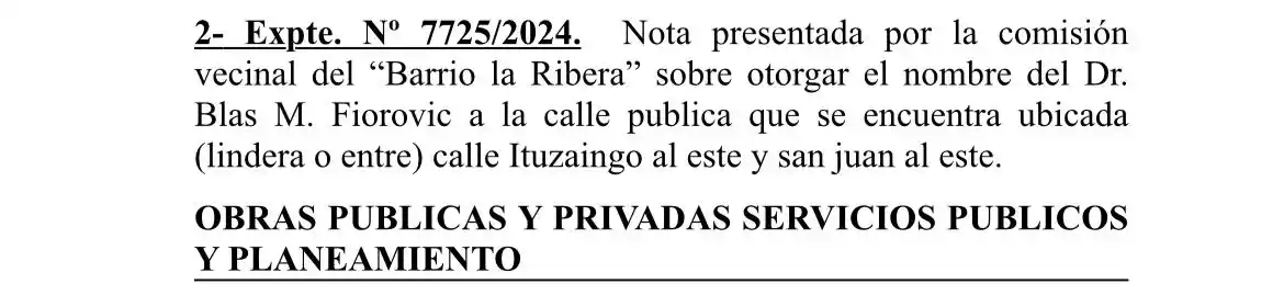expediente calle javier milei
