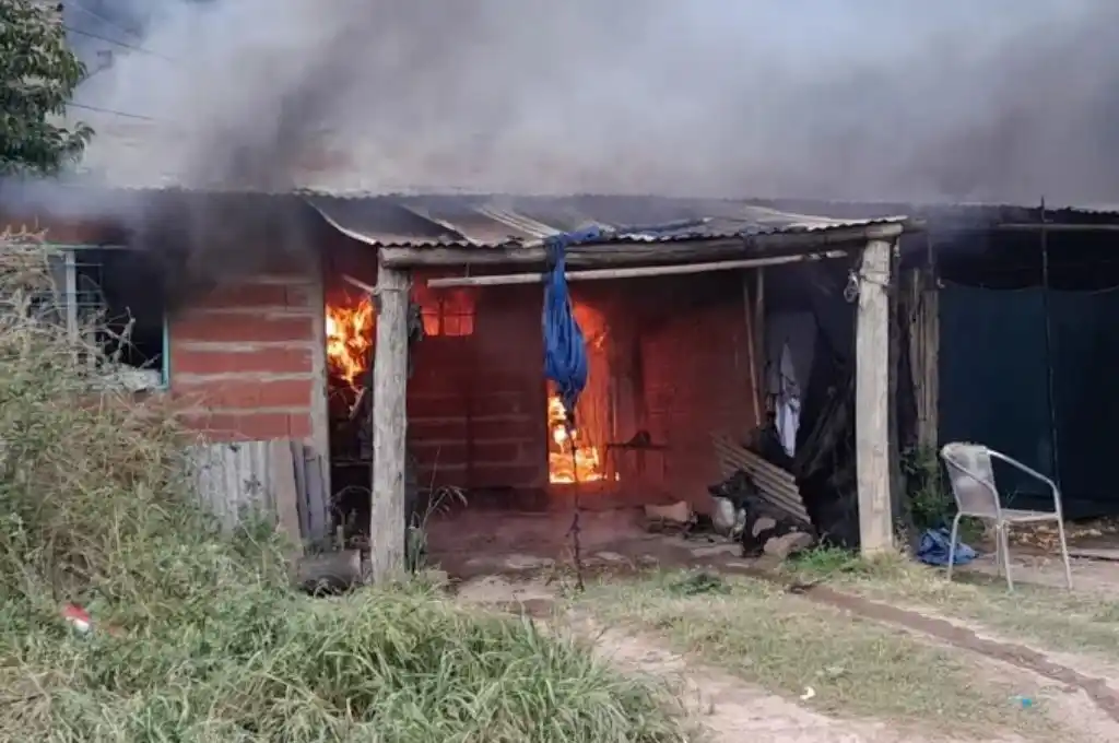 La vivienda sufrió severos daños