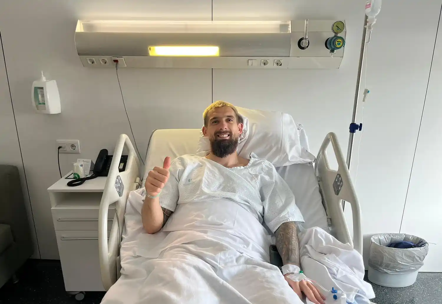 Saveljich fue operado con éxito.