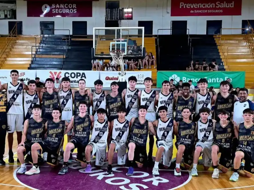 Los pibes U17 de la BH y el Tigre sunchalense.Foto: IG.Libertd de Sunchales.