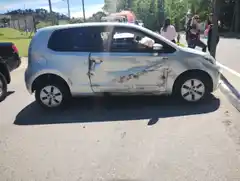 Colisionaron dos autos en Saavedra Lamas al 100 y una persona terminó hospitalizada