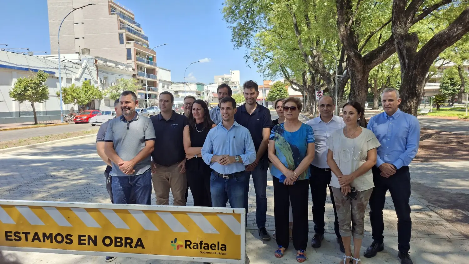 Inauguraron las primeras cuadras con nuevo adoquinado en el sector de la Plaza 25 de Mayo