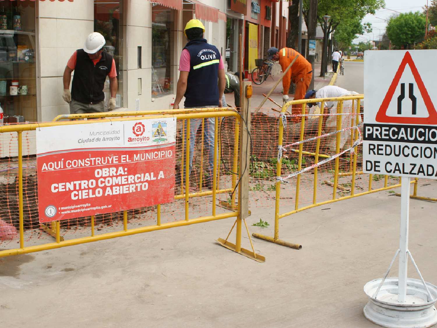 Arroyito: avanzan obras para el centro comercial a cielo abierto       