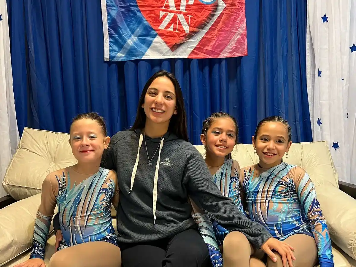 Patinadoras del club Almagro de Rafaela