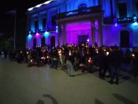 Personal de Salud se movilizó con antorchas en el Municipio