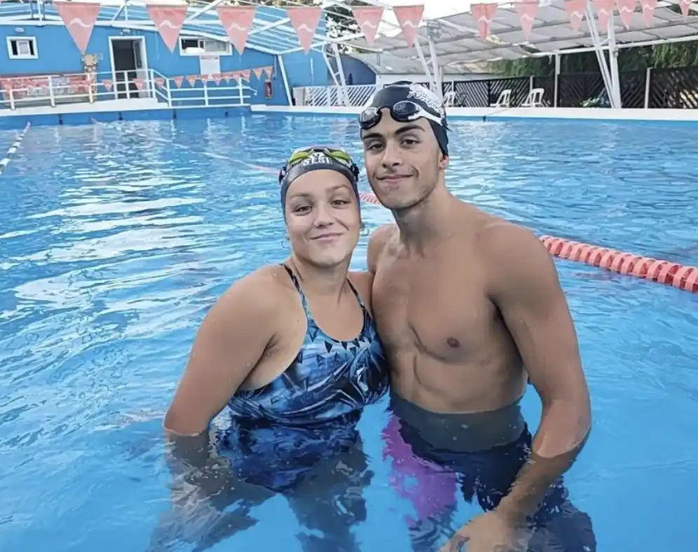 Natación: Candela Raviola y  Gastón Antelo al Nacional Juvenil de Santiago del Estero