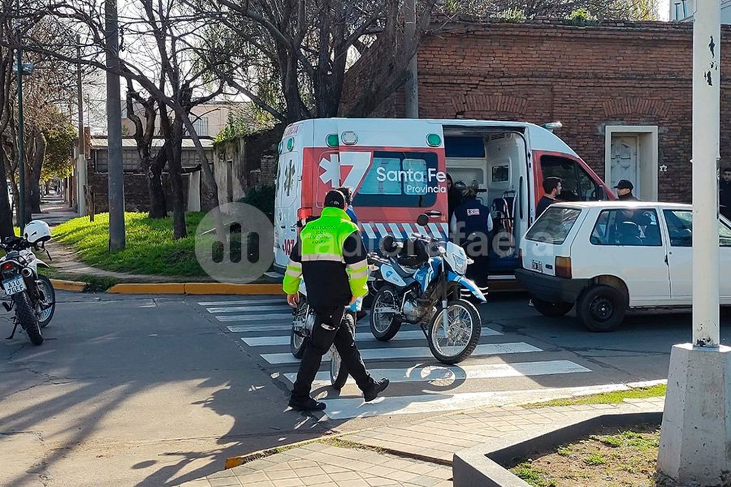 Una joven resultó herida luego de sufrir un choque con un automóvil