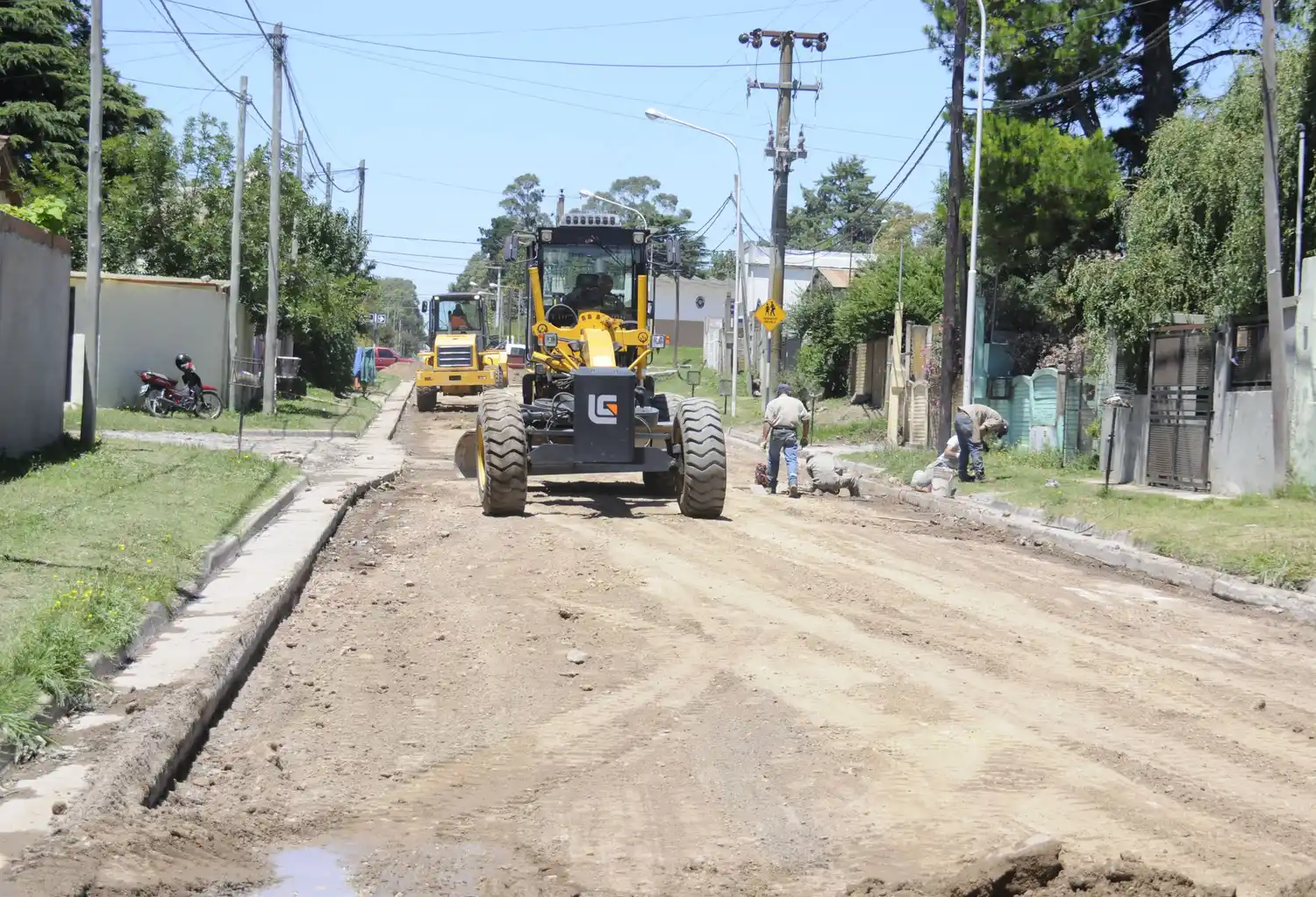 El Municipio inició la pavimentación de 22 nuevas cuadras 