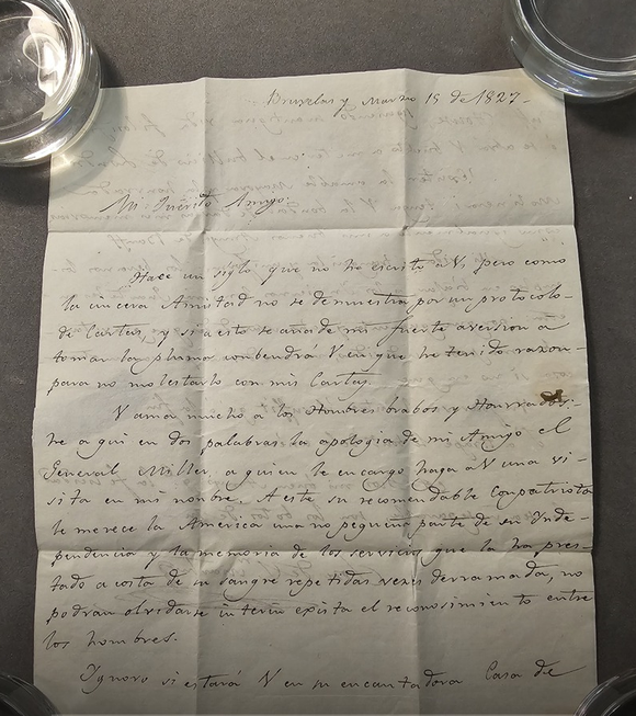 Cartas inéditas de san martín descubiertas en escocia