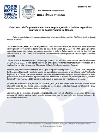 Seguirá preso en individuo que mató a un joven e hirió a chica de Necochea