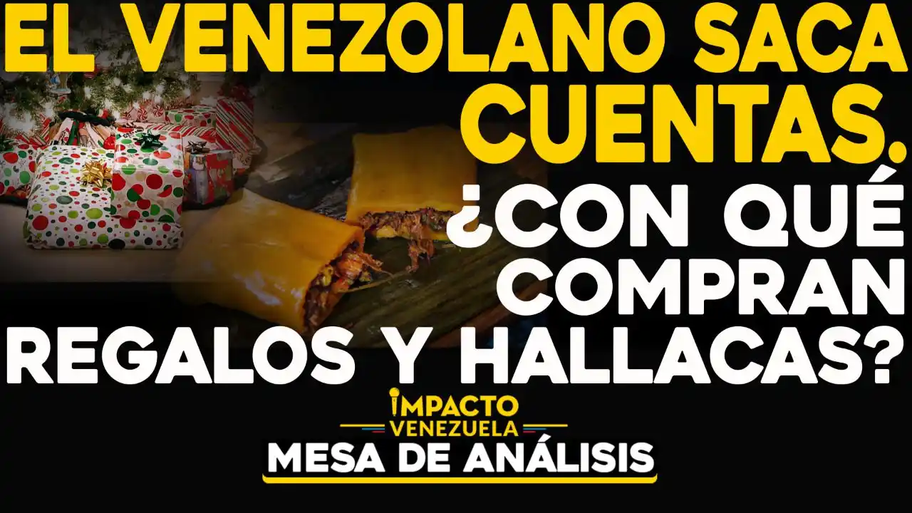 El venezolano saca cuentas. ¿Con qué compran regalos y hallacas?