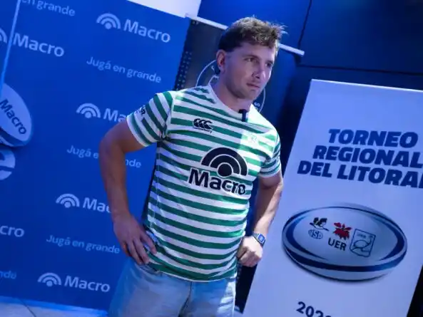 Leo Sabellotti, uno de los subcapitanes de CRAR que viajó a la presentación. Foto prensa URR.
