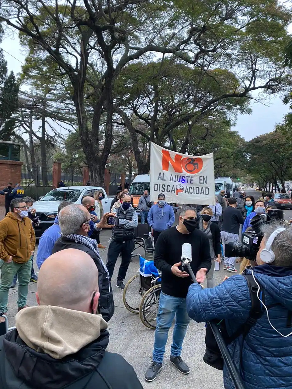 Reclamo en Olivos: Tras algunos incidentes con la policía, transportistas denuncian "recorte en discapacidad"
