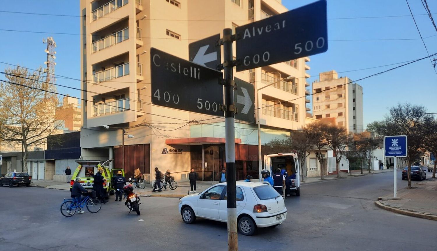 Venado Tuerto: dos accidentes de tránsito con heridos, uno en pleno centro   