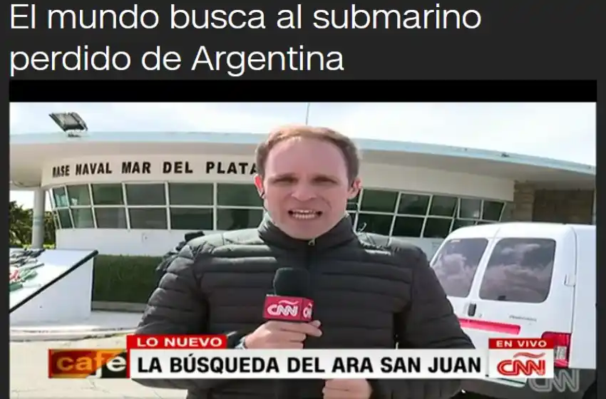 Los medios del mundo siguen de cerca la búsqueda del ARA San Juan