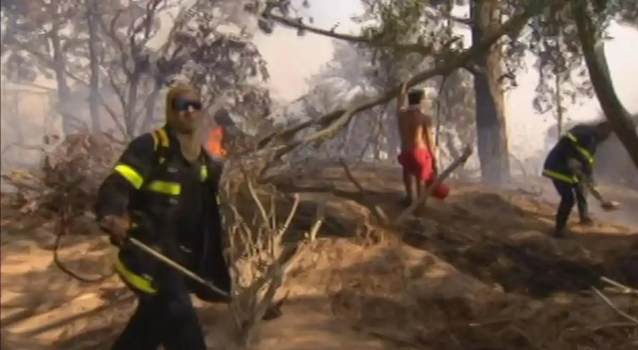 Feroz incendio en Villa Gesell