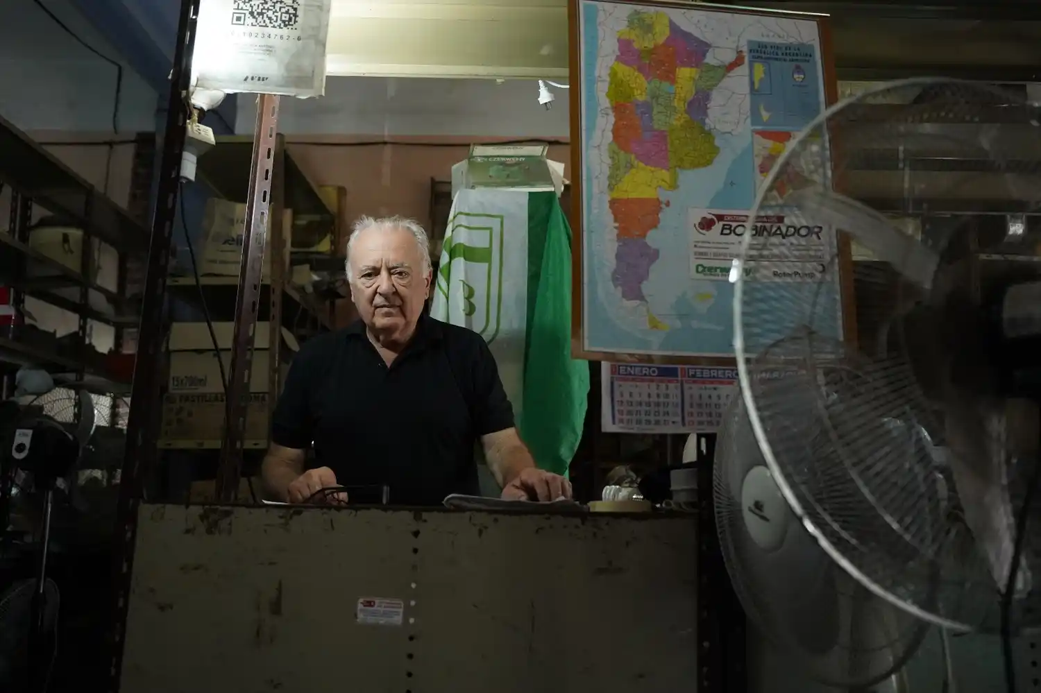 Rubén y toda una vida en el taller.