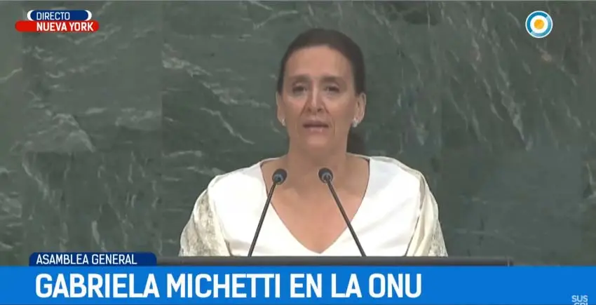 Amia: «No queremos pasar otros 20 años sin justicia», dijo Michetti en la ONU