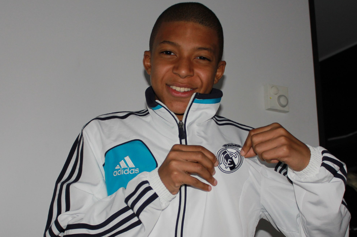 Kylian Mbappé joven.