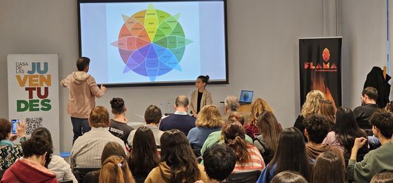 Luciano Grasso y Emiliana Quaglia brindaron una charla sobre salud mental y ludopatía
