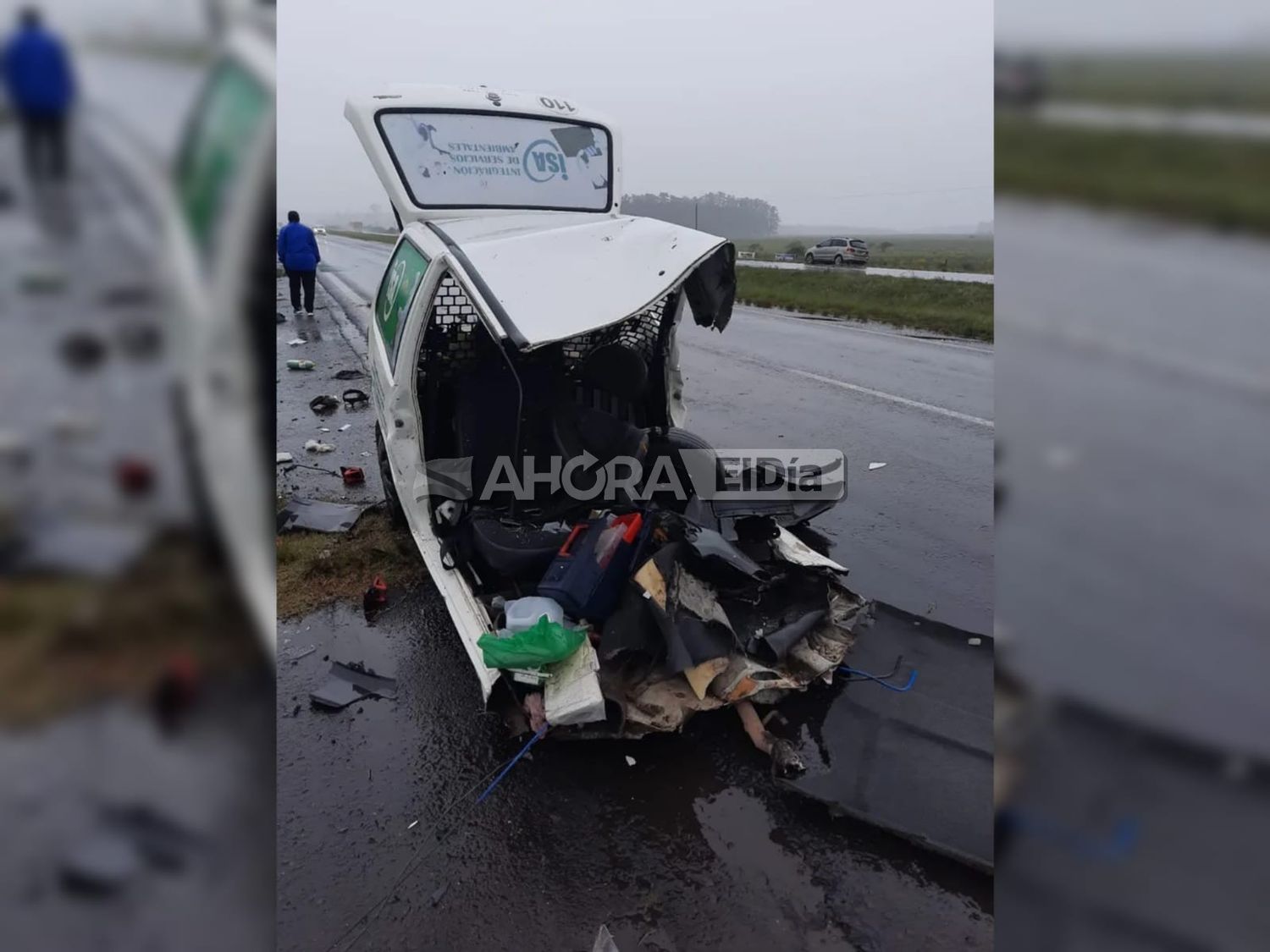 Las dolorosas y tristes imágenes del siniestro en el que murió el joven gualeguaychuense