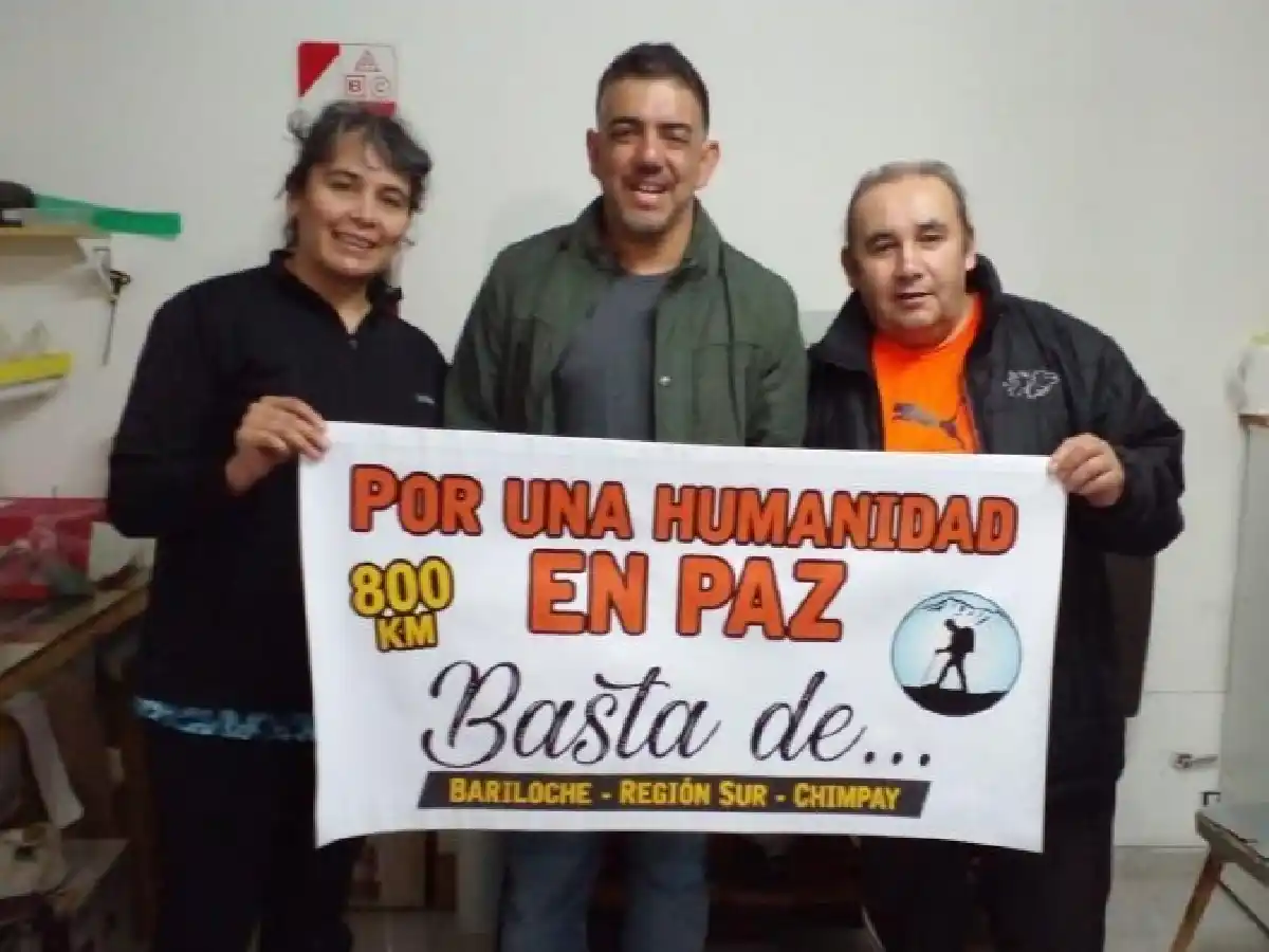 Un rionegrino caminará 800 kilómetros con un mensaje por la paz